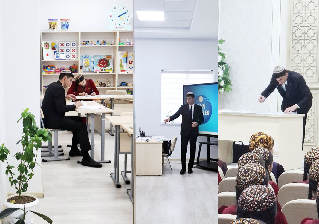 Mugallymçylyk mekdepleriniň arasynda ,,Berdimuhamet Annaýewiň mugallymçylyk taglymaty,, atly bäsleşik geçirildi 